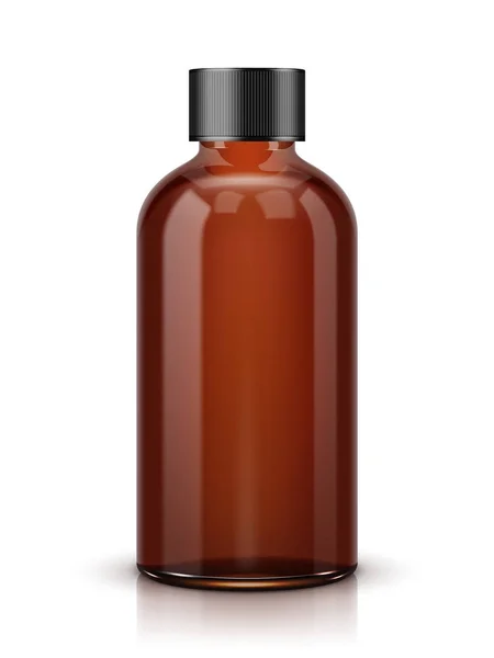 Botella cosmética marrón — Archivo Imágenes Vectoriales