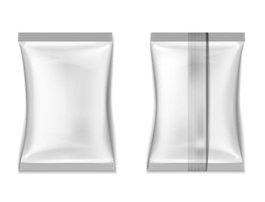 Beyaz ambalaj. Vektör çizim