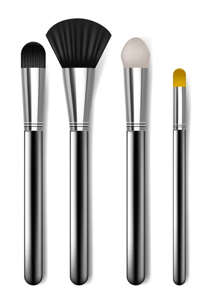 Cosmetic brushes — Stock Vector