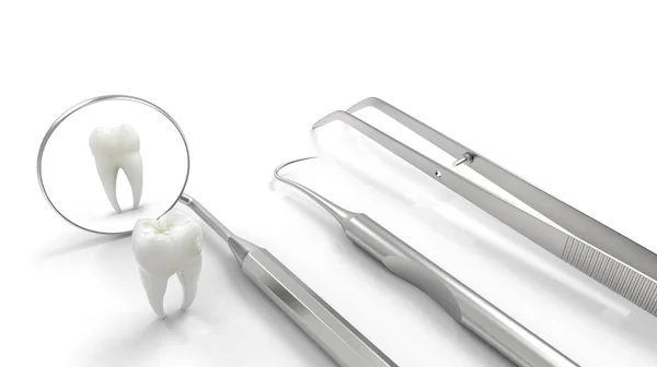Strumento dentale, illustrazione 3d — Foto Stock
