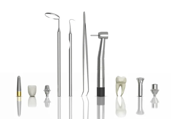 Instrumento dental, ilustración 3d —  Fotos de Stock
