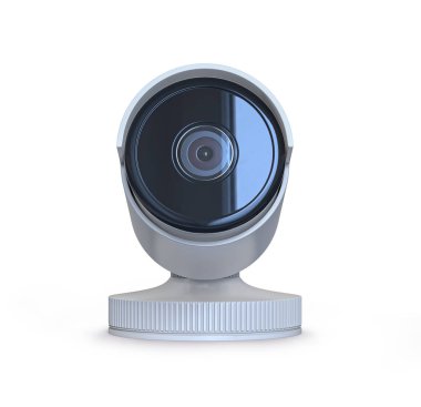 Güvenlik kamerasının 3d illüstrasyon izole