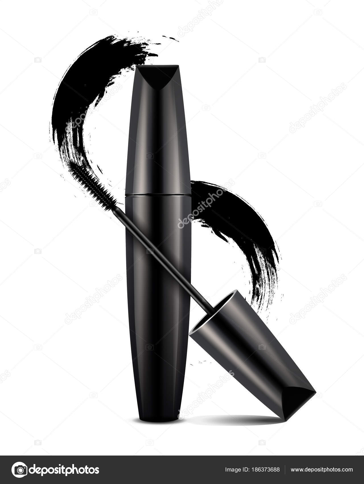 Download Black Mascara Mockup Stock Vector Royalty Free Vector Image By C Urfingus 186373688
