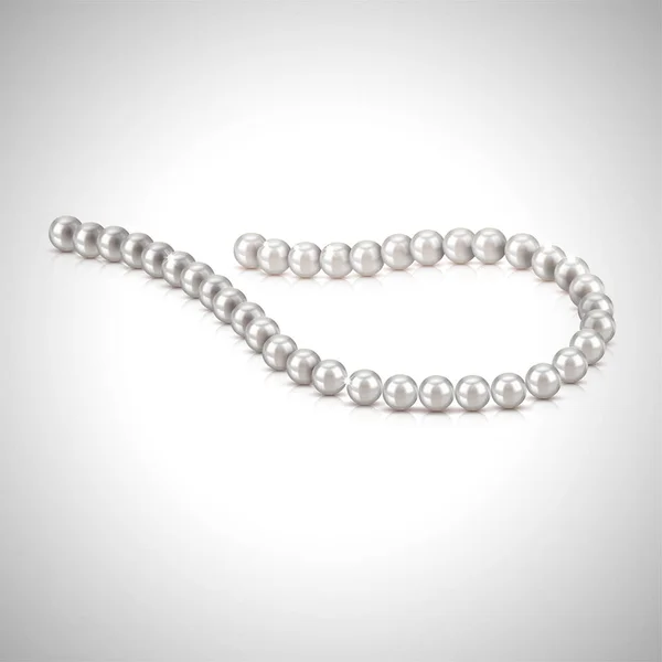 Pearl necklace vector — Stock Vector