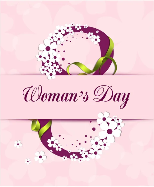 Plakat zum Frauentag — Stockvektor
