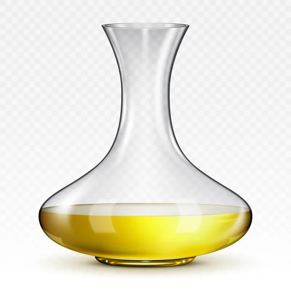 Decanter for wine on a transparent background — Stock Vector