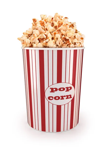 Popcorn in a large bucket — Stock Photo, Image