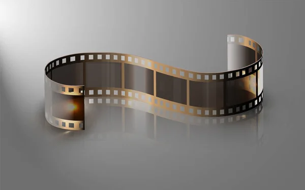 Filmstrip op een grijze achtergrond — Stockvector