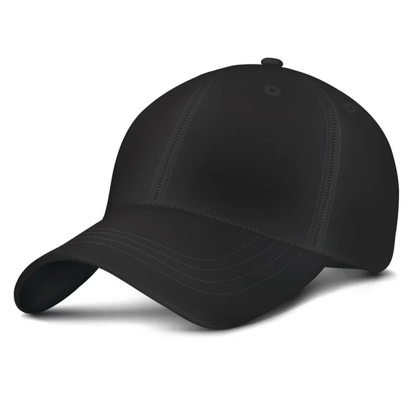 Vector Black Mock-up City Cap — Stock vektor