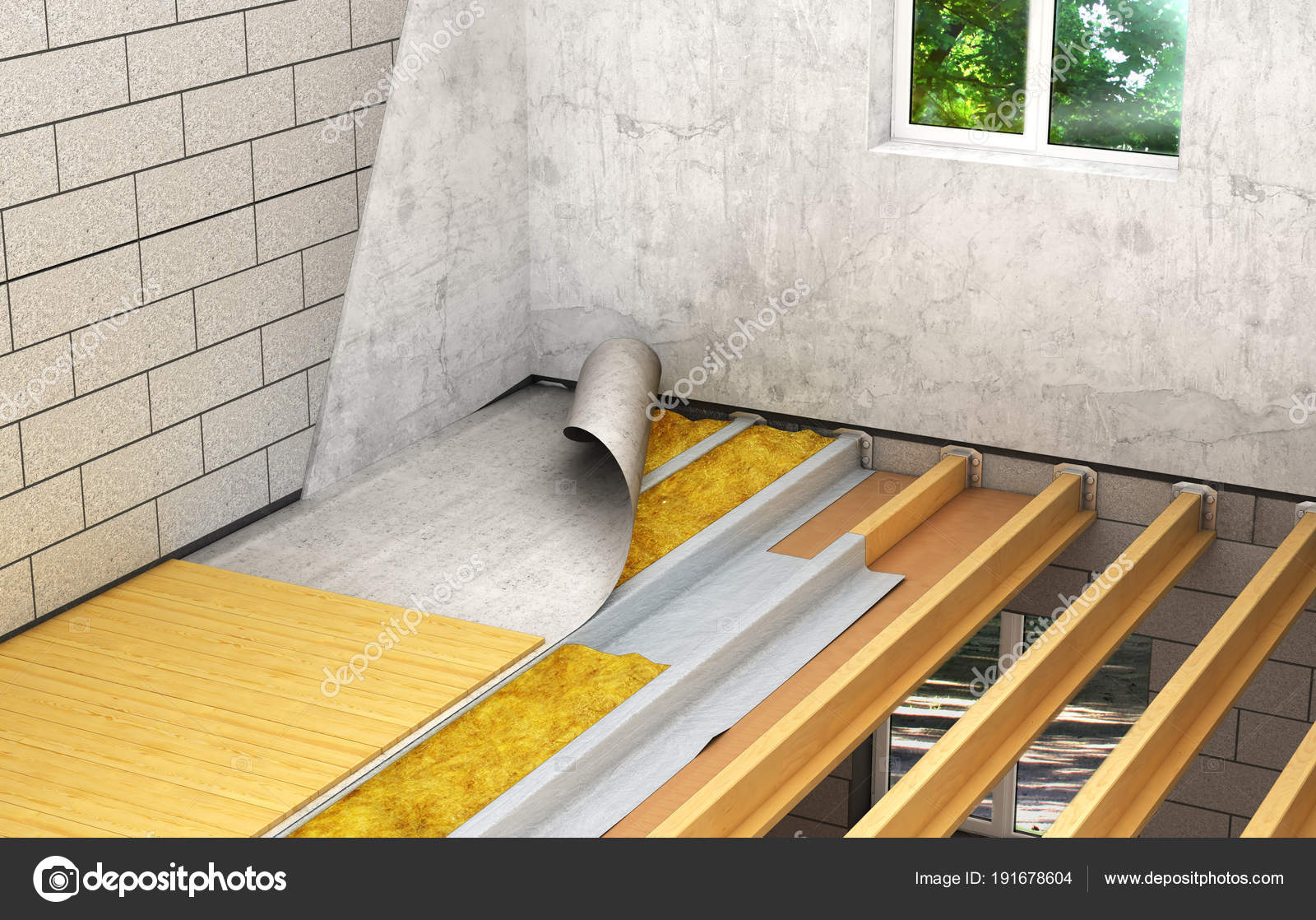 Installation Of Wooden Floors Between Floors Detailed