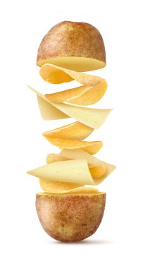 Patates cipsi ve peynirli Rw sandviçi.