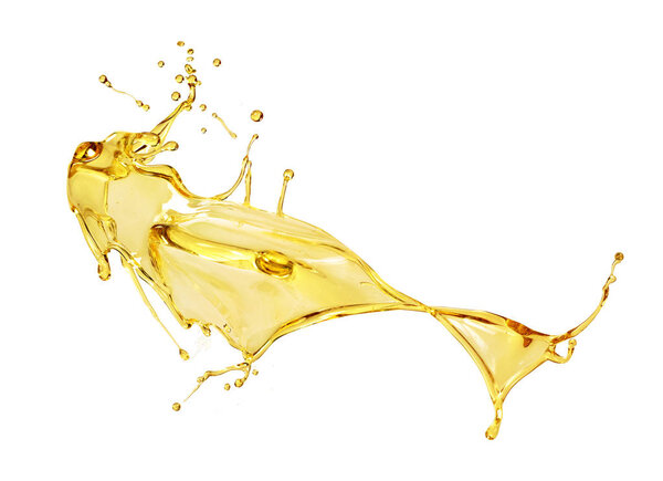 брызги масла на белом фоне
