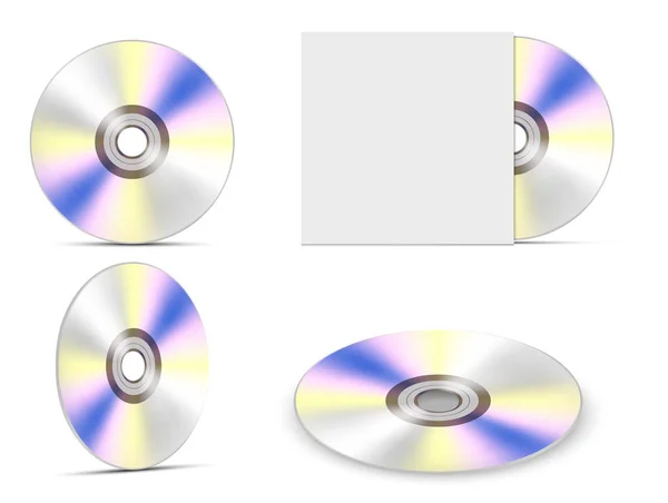 Cd schijf. Vectorillustratie — Stockvector