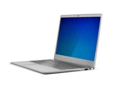 Laptop gri. Vektör illüstrasyonu.