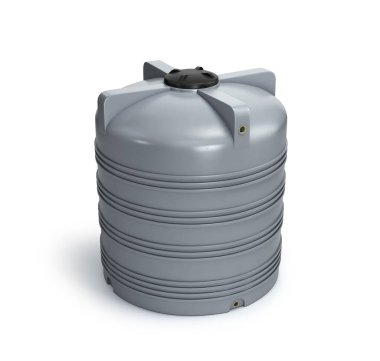 Silindirik Su Tankları. 3d illüstrasyon