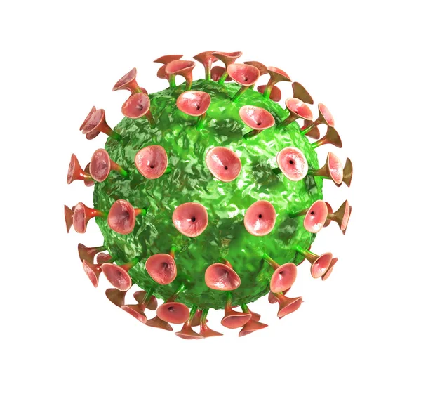 Rotavirus Sfondo Bianco Illustrazione — Foto Stock