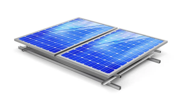 Solar Panels Vector Illustration — Stock Vector