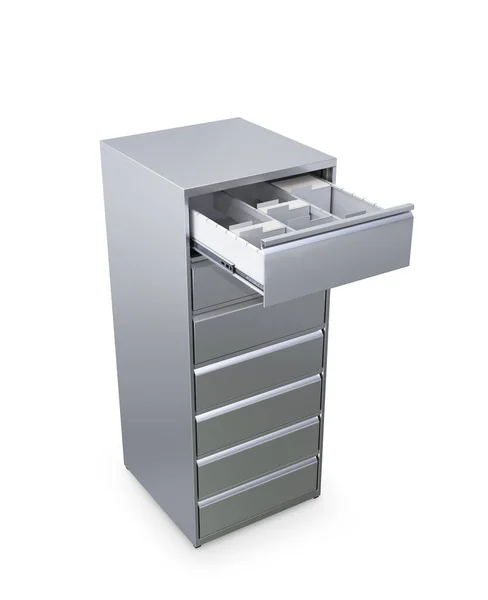 Metallschrank Für Dokumente Illustration — Stockfoto