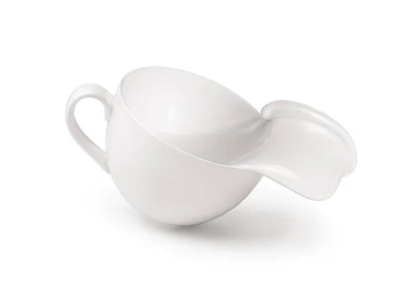 Splash Milk Cup White Background — Stock Photo, Image