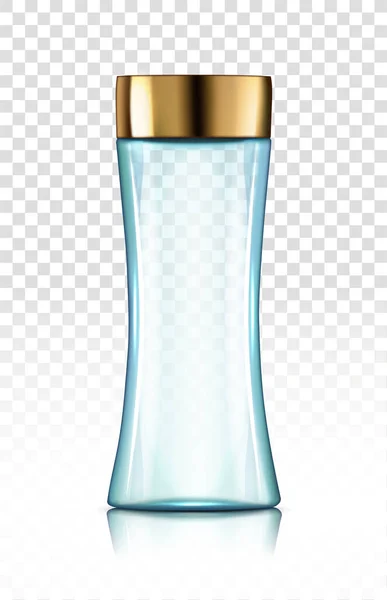 Bottiglia Cosmetici Sfondo Trasparente Illustrazione Vettoriale — Vettoriale Stock