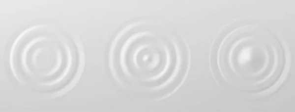 スプラッシュリップル波水面装飾グレーベクトル背景イラスト — ストックベクタ