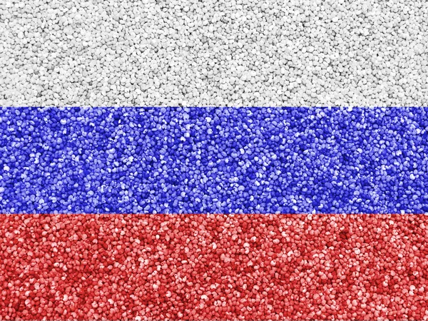 Flagge Russlands auf Mohn — Stockfoto