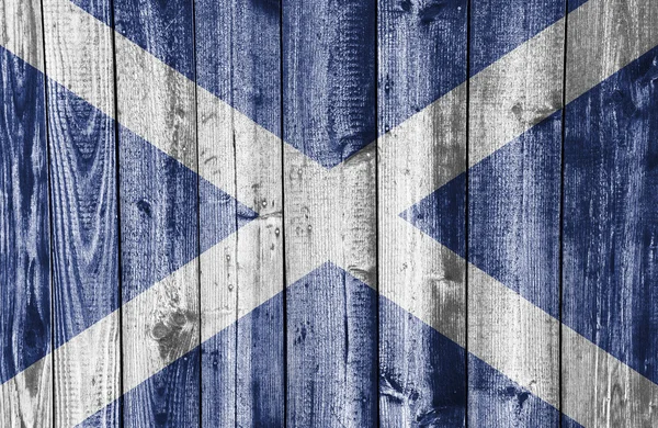 Bandera de Escocia sobre madera envejecida —  Fotos de Stock