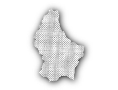 Lüksemburg Haritası üzerinde eski keten