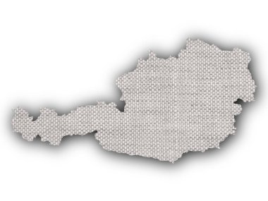 Avusturya harita üzerinde eski keten
