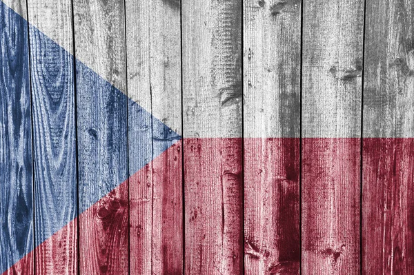 Прапор із малюнком Чехії в приємних тонах — стокове фото