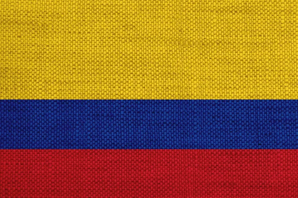 A régi ágynemű Kolumbia zászlaja — Stock Fotó