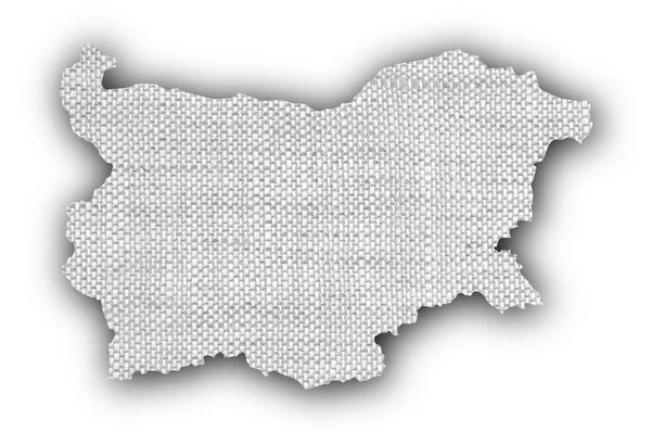 Texturerat karta över Bulgarien i fina färger — Stockfoto