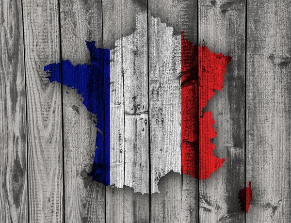 Текстурованою карта Франції в приємних тонах — стокове фото