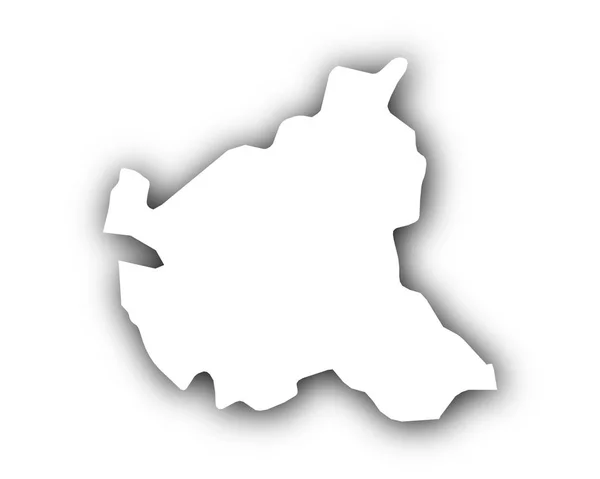 シャドウとハンブルクの地図 — ストックベクタ