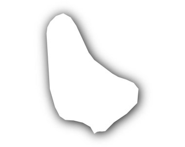 Gölge ile Barbados Haritası