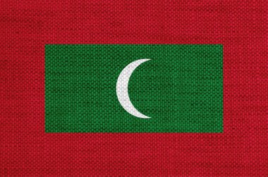 Eski keten üzerinde Maledives bayrağı