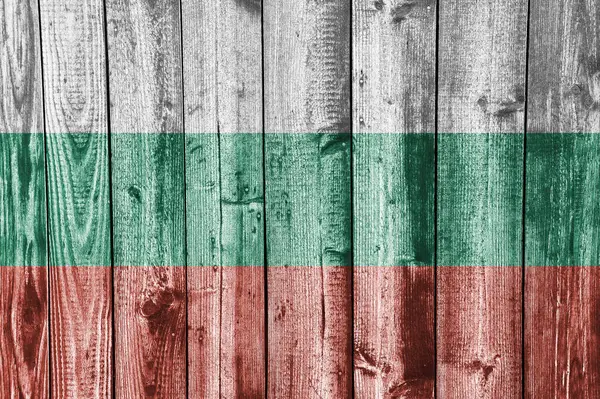 Mintázott zászló, Bulgária, szép színekben — Stock Fotó