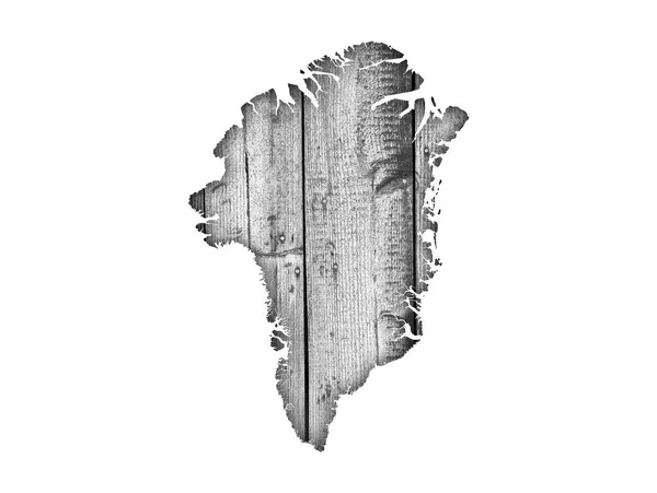 Ґренландія Карта по дереву вивітрювання — стокове фото