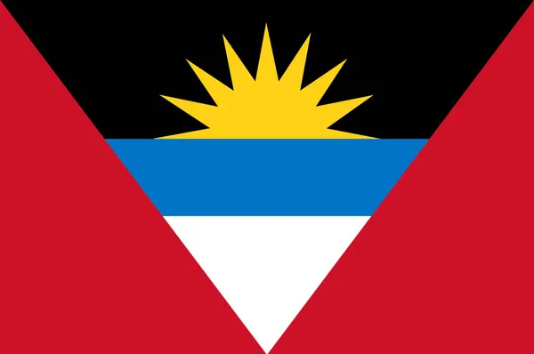 Bandera de Antigua y Barbuda — Vector de stock