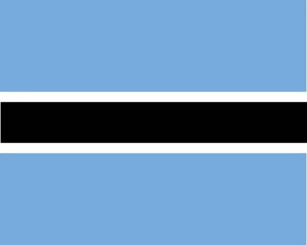 Bandeira colorida de Botswana —  Vetores de Stock