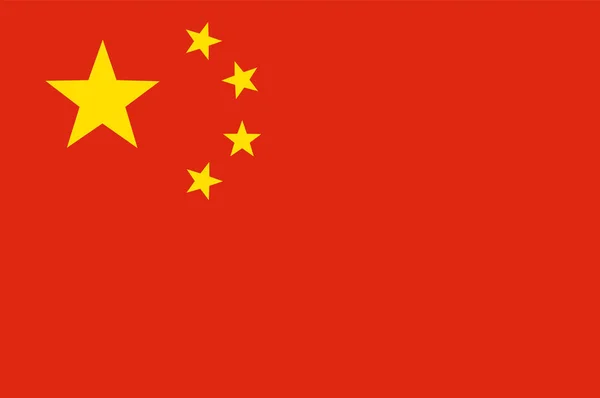 Bandeira colorida da China — Vetor de Stock