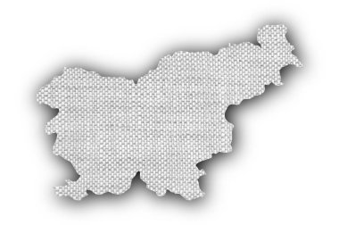 Slovenya harita üzerinde eski keten