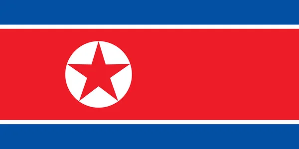 Bandeira colorida de Korea —  Vetores de Stock