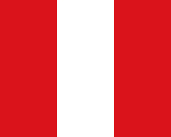 Gekleurde vlag van Peru — Stockvector