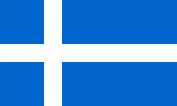 Цветной флаг Шетландских островов — стоковый вектор