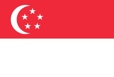Singapur renkli bayrak