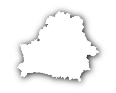 Gölge ile Beyaz Rusya Haritası