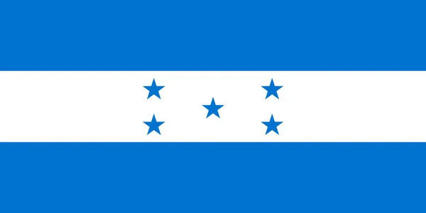 Színes Honduras zászlaja — Stock Vector