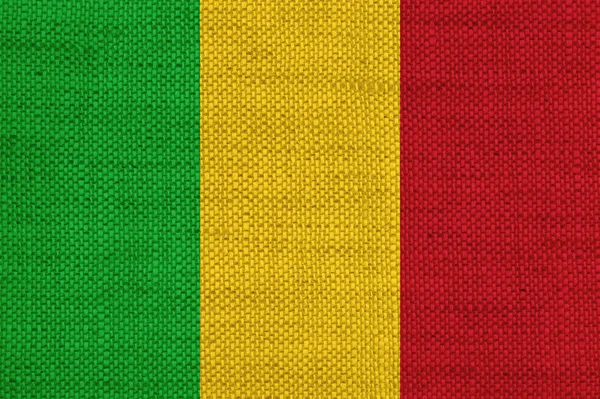 古いリネンのマリの国旗 — ストック写真