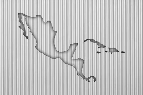 アメリカの中間層の段ボール鉄地図 — ストック写真